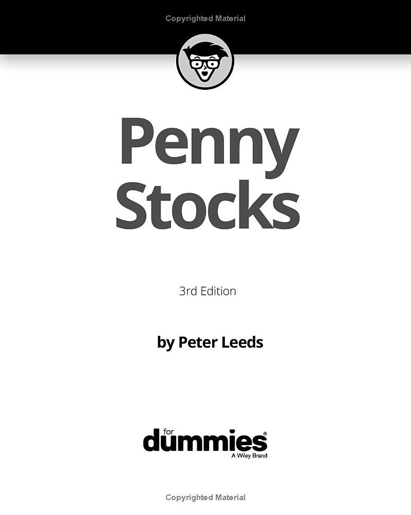 Sách ngoại văn: Penny Stocks For Dummies 3rd Edition