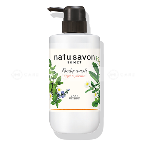SỮA TẮM TẠO BỌT LÀM MỀM MỊN DA SOFTYMO NATU SAVON HƯƠNG HOA NHÀI VÀ TÁO CHAI 500 ML