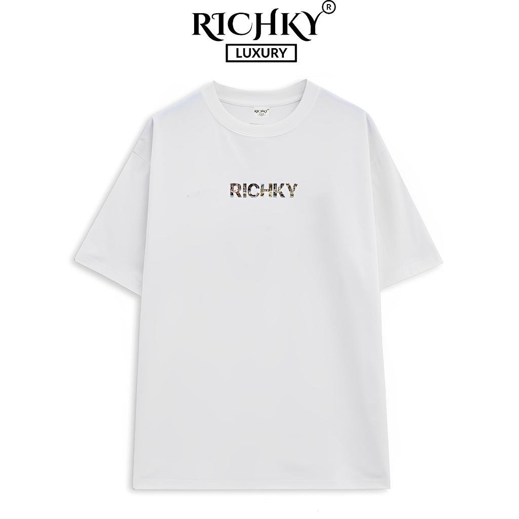 [Mã INBAU300 giảm 10% đơn 250K] Áo Thun Unisex Richky Premium Tee Italian Luxury Trắng - RKP01