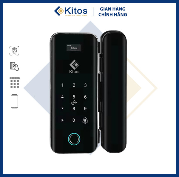 Khóa cửa thông minh điều khiển từ xa Kitos KT-GL50 Plus cho cửa kính