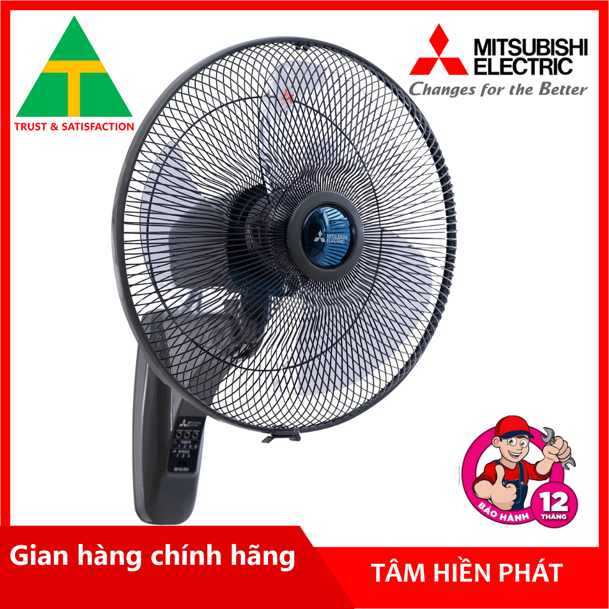 Quạt treo Mitsubishi W16-RA CY-GY - Hàng chính hãng