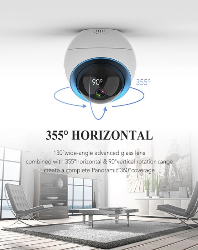 Camera Dome Quay Quét Wifi Điều Khiển Trên Ứng Dụng Tuya SHP-CI14B