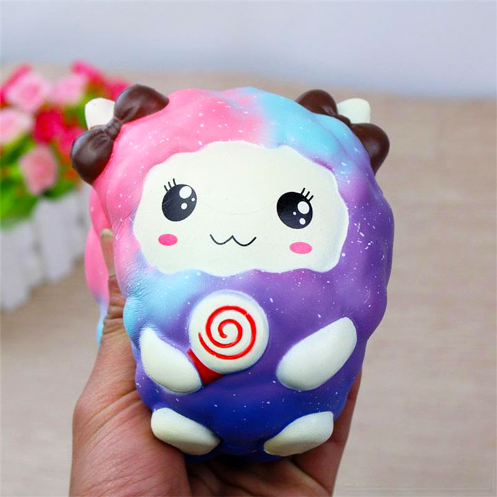 Squishy chú cừu galaxy hàng siêu mềm quà tặng cho bé