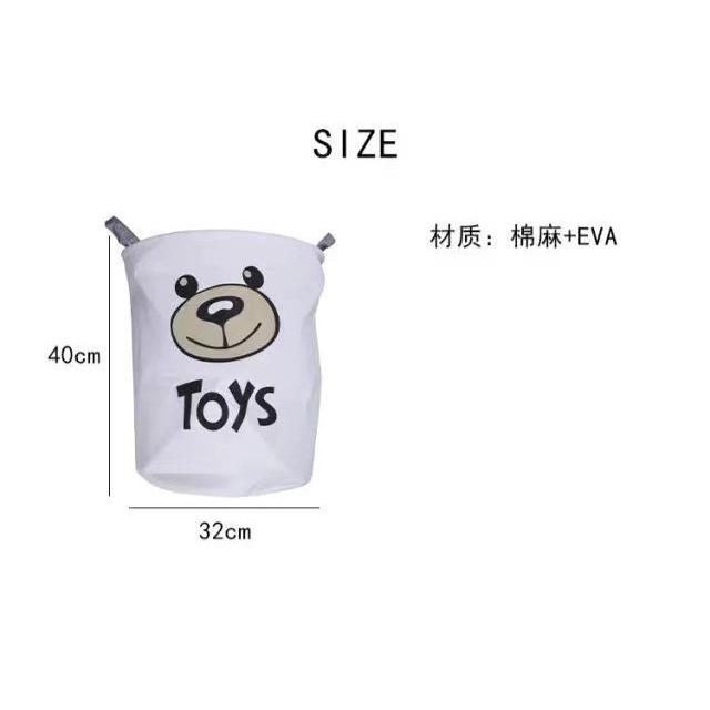 Giỏ đựng đồ giặt có hai quai cầm chống thấm nước thiết kế dễ thương tiện dụng