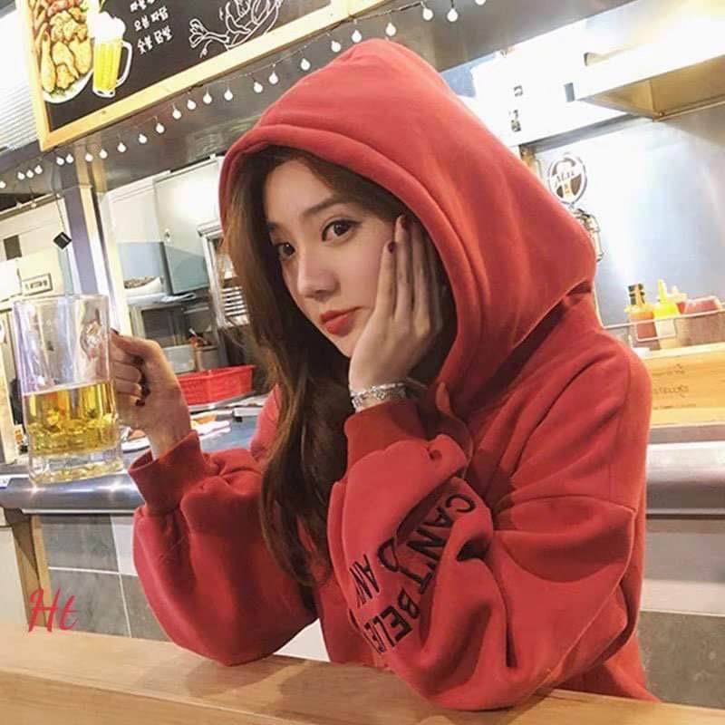 Áo hoodie Cotton I Cant in tay H2A