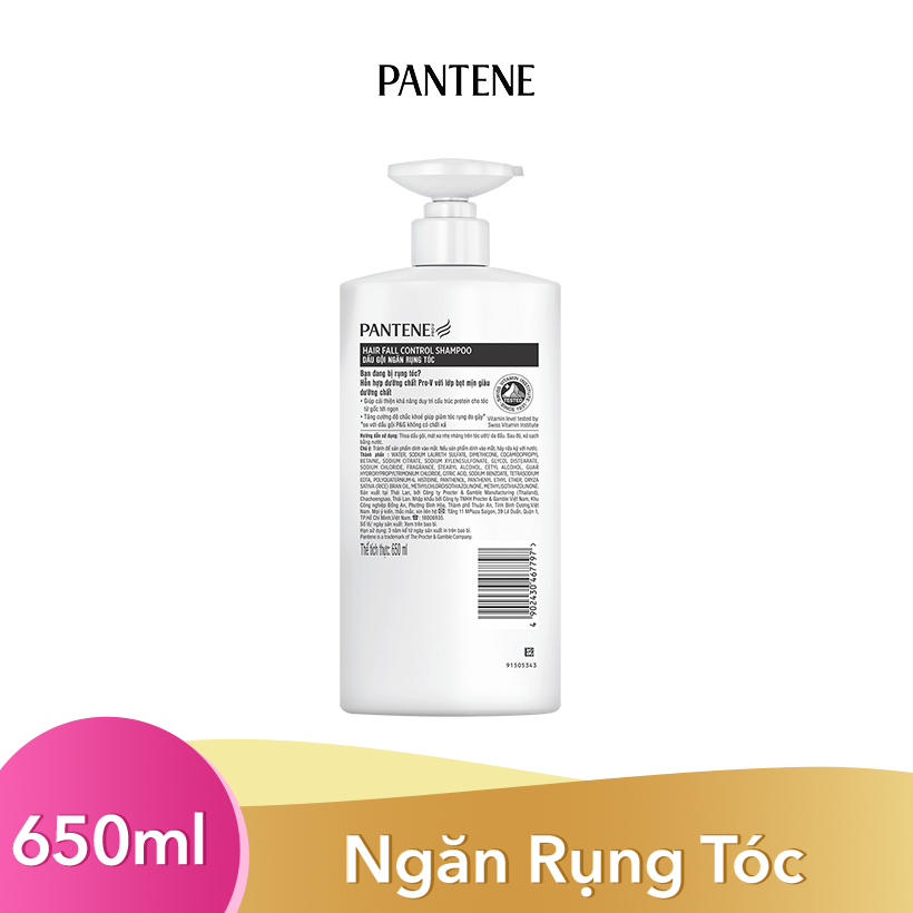 Dầu Gội Pantene Ngăn Rụng Tóc 650ML