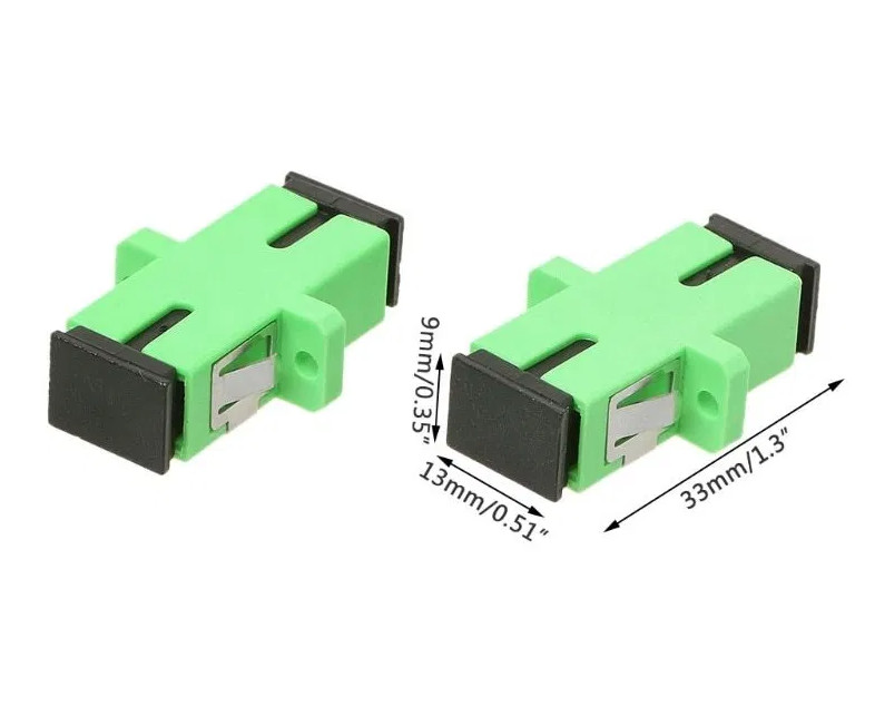 Khớp Nối Đầu Sợi Quang Coupler SC-SC APC Đơn