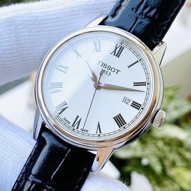 Đồng Hồ Nam Tissot T0854101601300 dây da đen mặt La mã (Size 40mm)