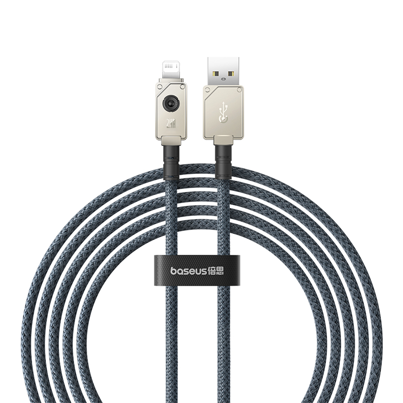 Cáp sạc nhanh Baseus Unbreakable Series USB to Light-ning 2.4A P10355802111-00- Hàng chính hãng