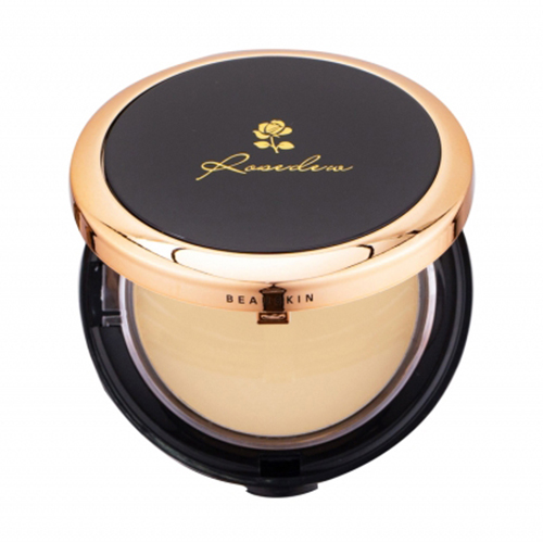 Phấn phủ kiềm dầu siêu mịn Beauskin Rosedew Finish Two Way Cake Hàn Quốc 12g tặng kèm thêm móc khóa
