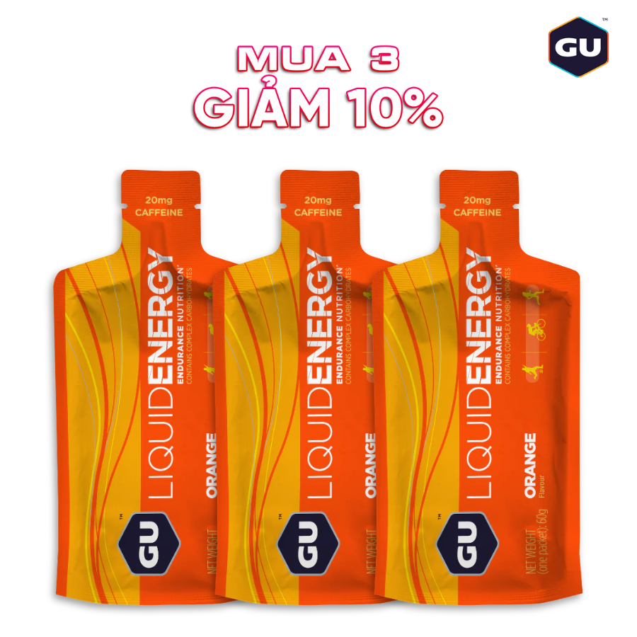 Gel Năng Lượng Dạng Nước Cho Sự Bền Bỉ GU Liquid Energy gói 60g