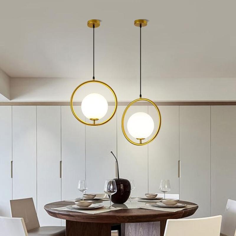 Combo 2 đèn thả hiện đại, cao cấp loại to D20cm kèm bóng LED chuyên dụng