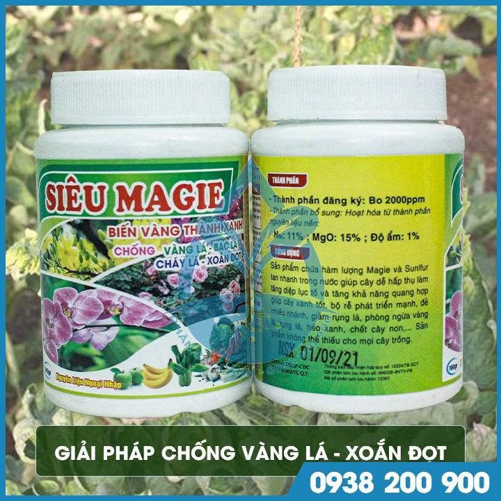Phân bón lá siêu Magie chai 100 gram - Biến vàng thành xanh, chống vàng lá, bạc lá, xoắn đọt