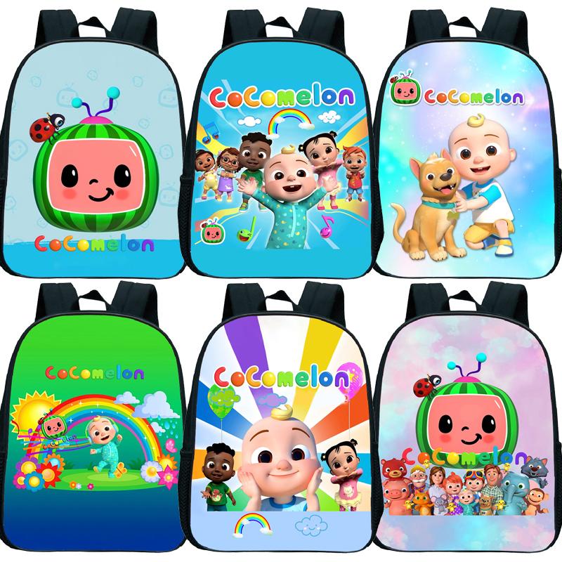 Trẻ Em Cocomelon Mẫu Giáo Ba Lô Cho Bé Hình Hoạt Hình Anime Có Túi Em Mini Ba Lô Mochila Dành Tặng Túi Sách