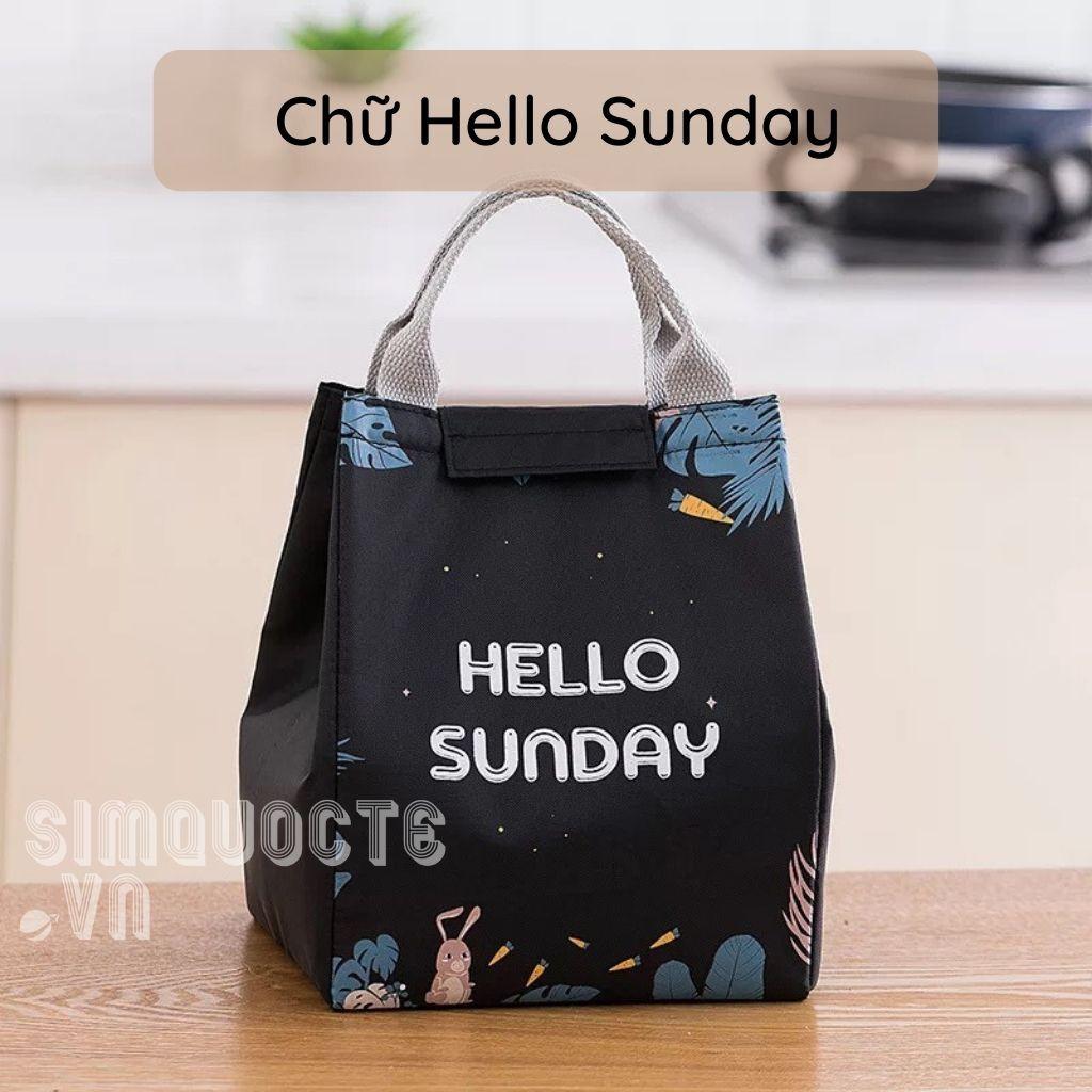 Túi đựng hộp cơm giữ nhiệt nóng lạnh chống nước TĐC04 - Hello Sunday