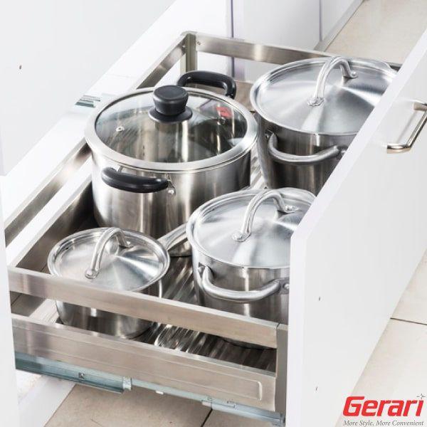 KỆ XOONG NỒI INOX 304 HỘP LẮP THÙNG / CÁNH