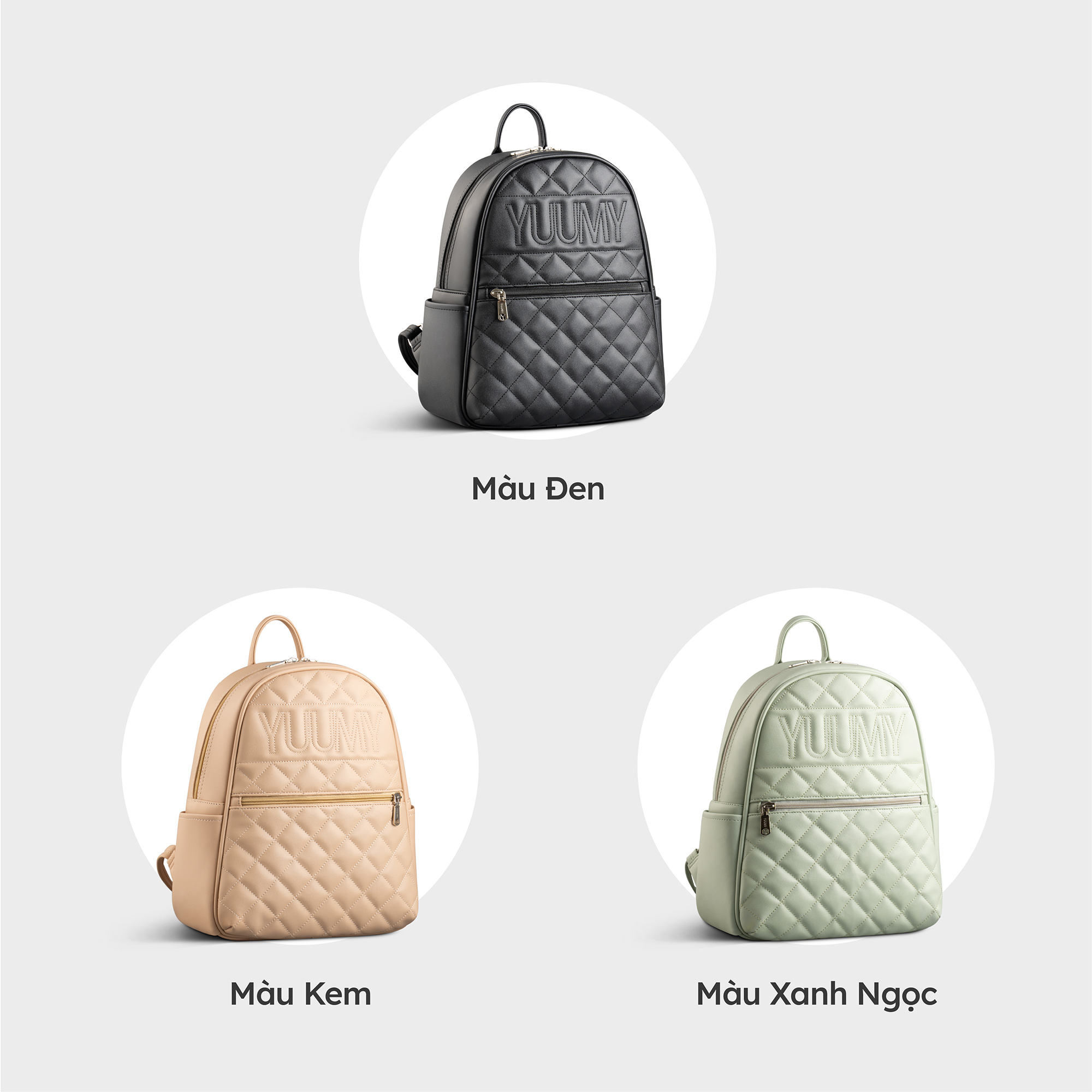 Balo Yuumy ( Thời trang nữ dập chỉ cỡ lớn - Balo da Seasand YBA95 )