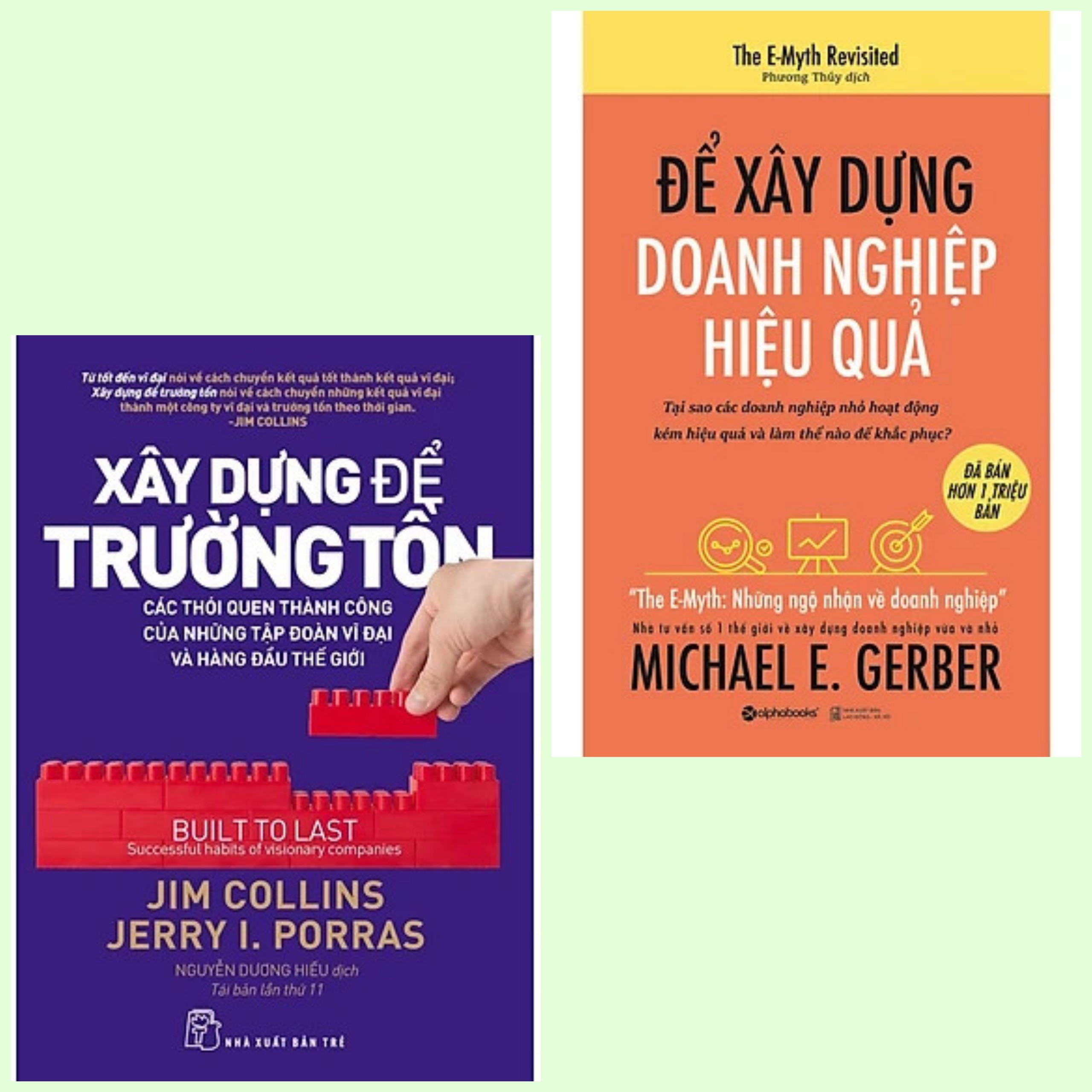 Combo 2 cuốn: Xây Dựng Để Trường Tồn + Để Xây Dựng Doanh Nghiệp Hiệu Quả (Sách Kinh Tế/Đầu Tư/Kinh Doanh/Xây Dựng)