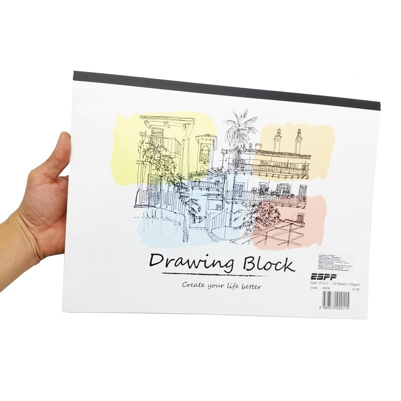 Tập Vẽ 15 x 11 inch 135gsm Drawing Block - ESPP 80DP (20 Tờ)