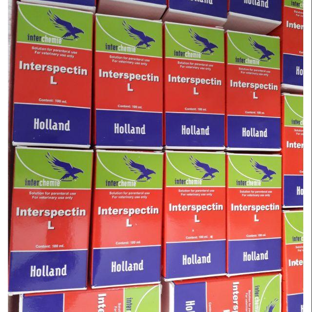 Interspectin 100ml. Linco S. Dùng cho gà đá, chó, mèo, heo, trâu bò