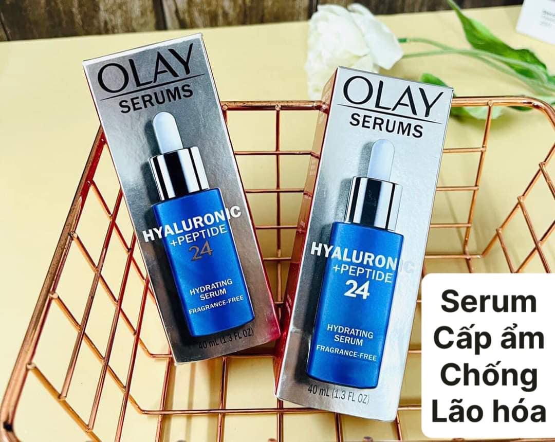 Serum Olay Serums Hyaluronic + Peptide 24 Hydrating 40ml - bản mỹ