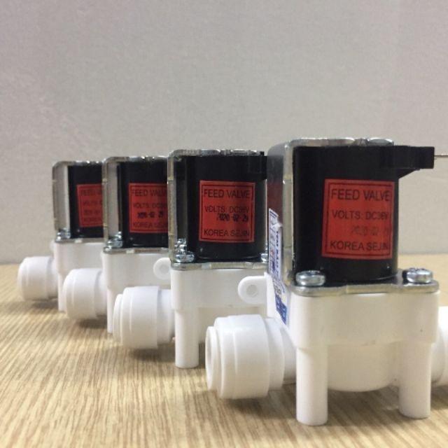 Van điện từ 36v cho máy lọc nước 2 đầu dây nối nhanh phi 10