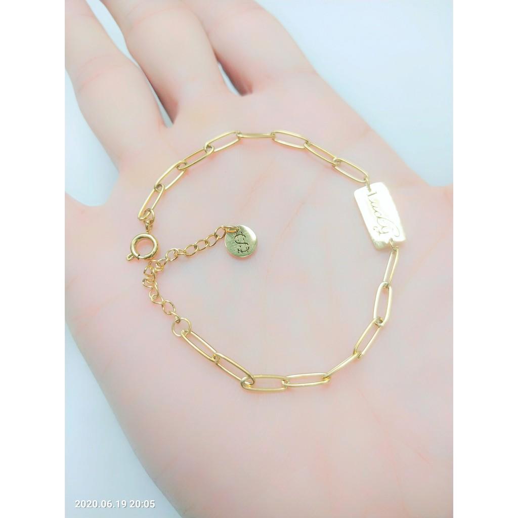 Lắc Tay Nữ Xích Nhỏ Lucky Cao Cấp- Dùng lâu dài tắm rửa thoải mái không đen