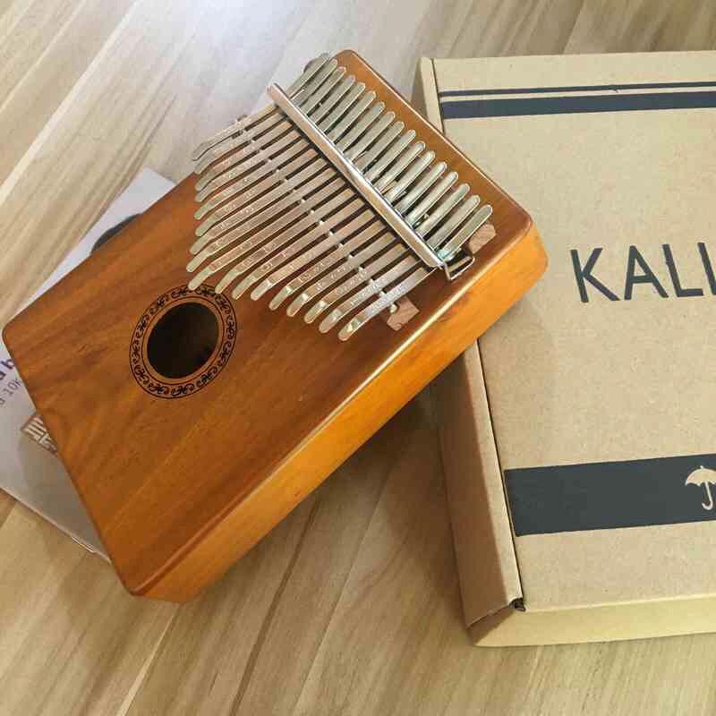 ĐÀN KALIMBA GỖ MAHOGANY CAO CẤP 17 phím-Tặng full phụ kiện