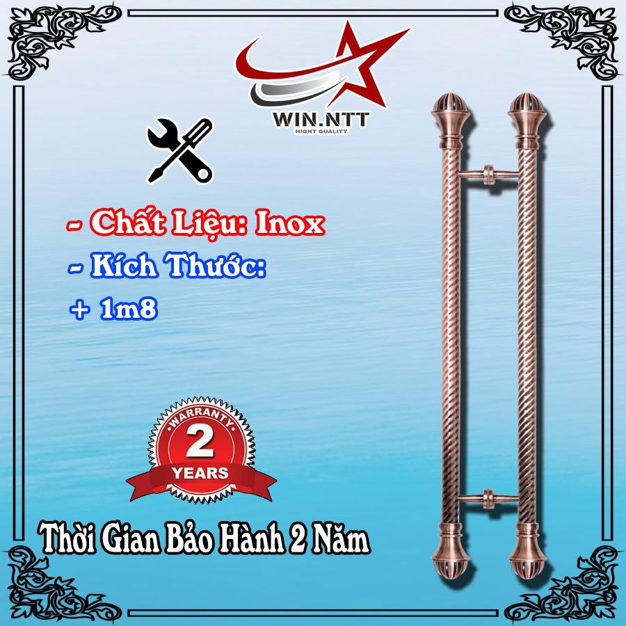 Tay Nắm Cửa Kính Cường Lực, Cửa Nhôm - Nắm Cửa Đồng Đỏ Đầu Bóng