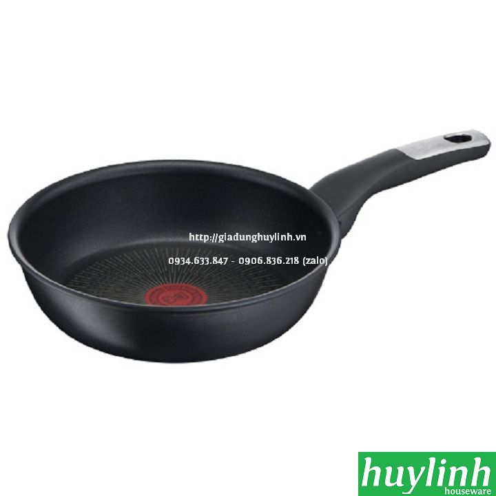 Chảo chiên chống dính đáy từ Tefal Unlimited 26cm dùng cho mọi loại bếp - Sản xuất tại Pháp - G2550502 - Hàng chính hãng