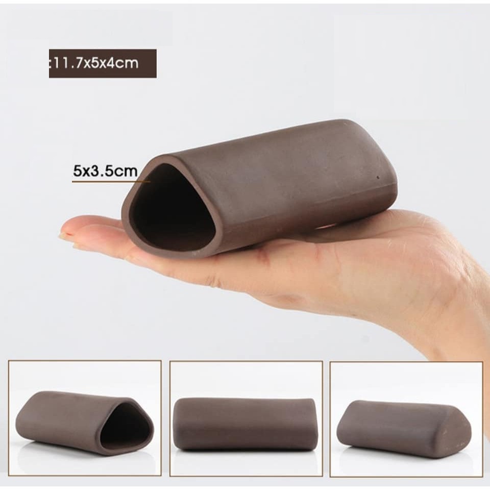 Hang gốm cho chuột, pleco- Phụ kiện trang trí thủy sinh, bể cá