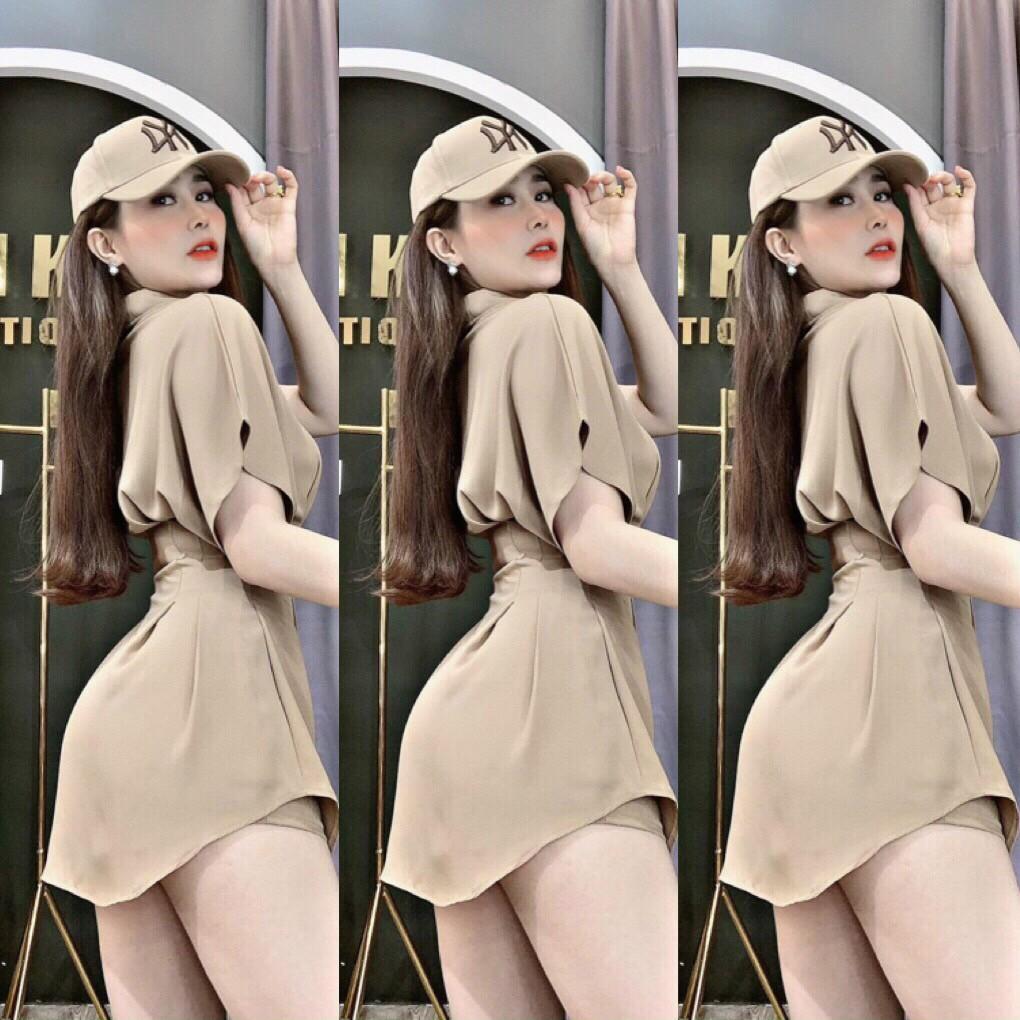 Set đầm sơ mi và quần phong cách nữ tính Việt Hoàng Shop 75