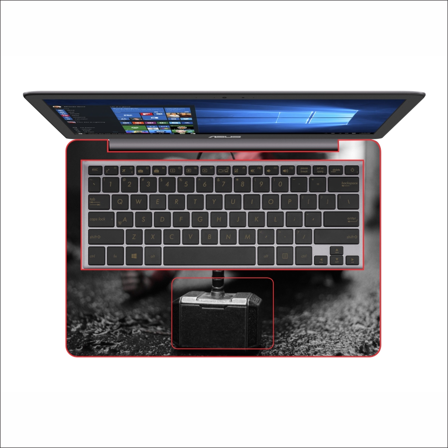 Miếng Dán Skin In Decal Dành Cho Laptop - Thần Sấm Thor 5