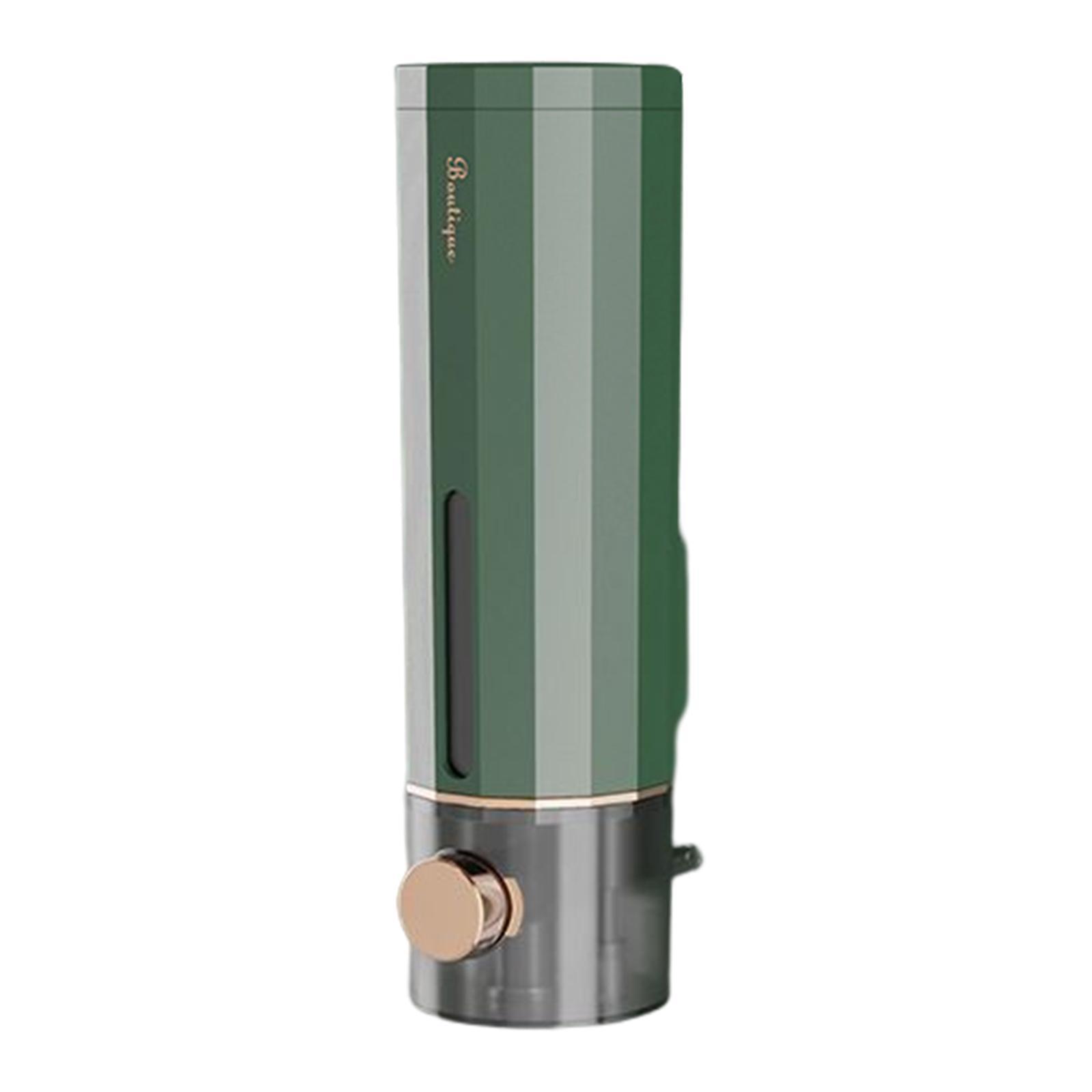 Wall Mounted Manual Soap Dispenser, No Drilling Shampoo Gel Soap Dispenser Liquid Containers for Home Office Kitchen