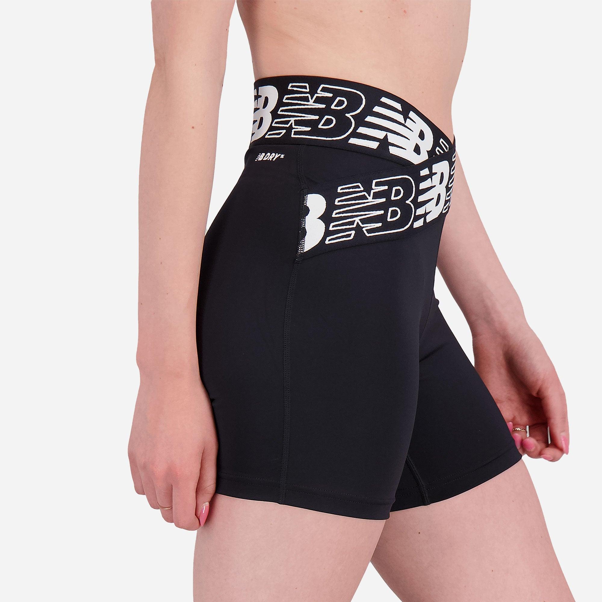 Quần ngắn thể thao nữ New Balance Training Shorts W - WS21182BK