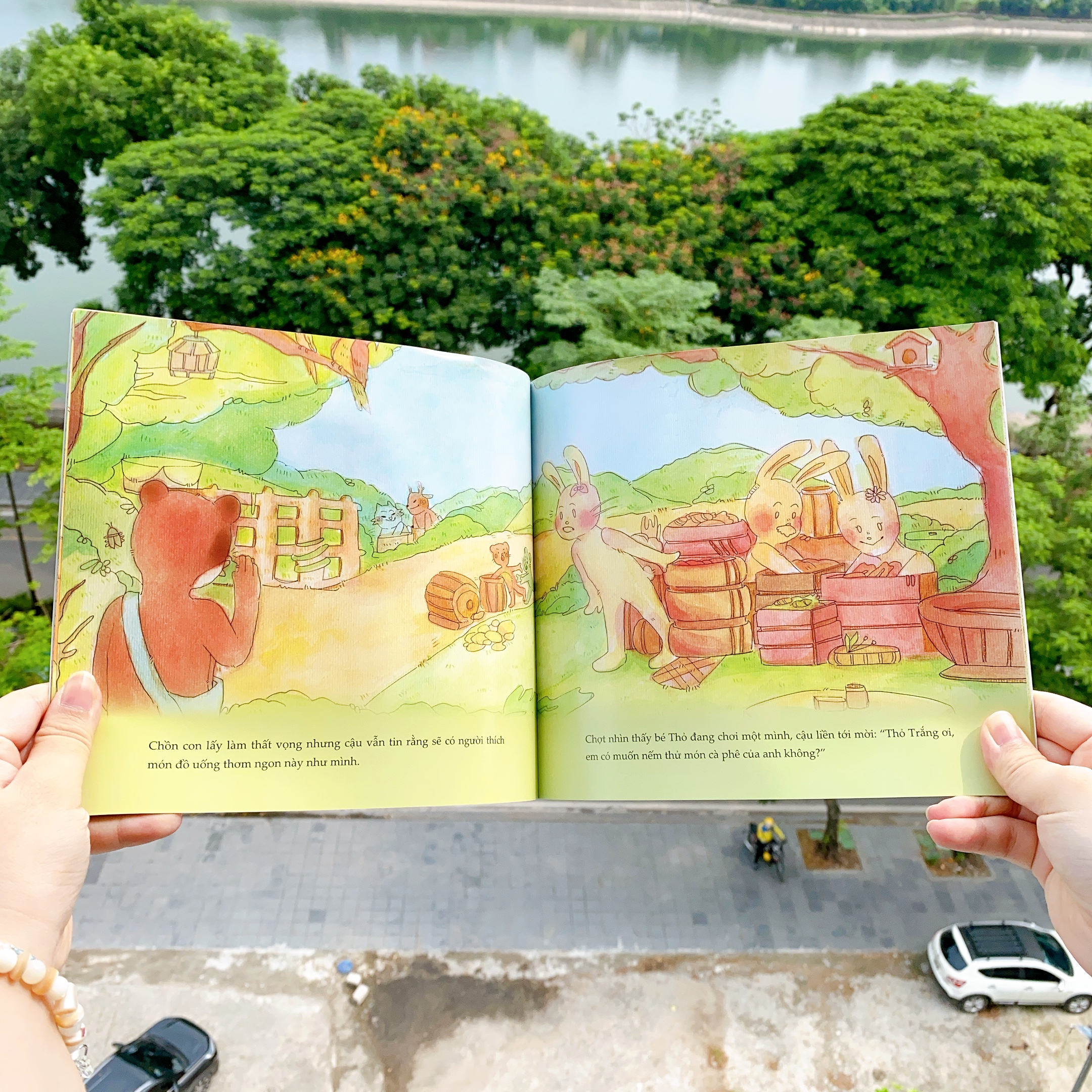 Ehon - Phát triển tư duy - Mật Ong và Cà Phê - cho bé 3-6 tuổi