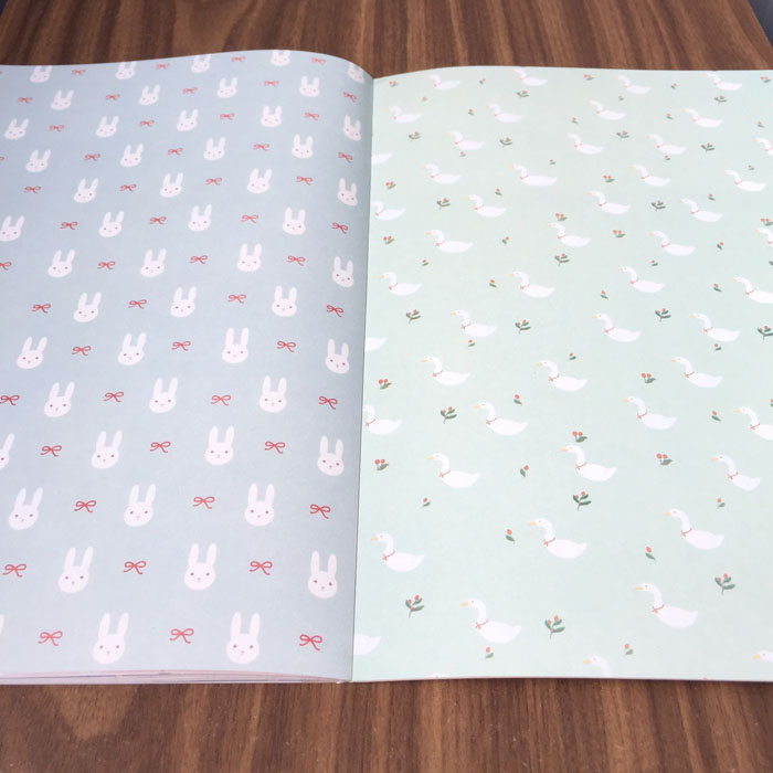 Tập Giấy Gói Quà Họa Tiết Dễ Thương Wrapping Paper Book 16P-21402