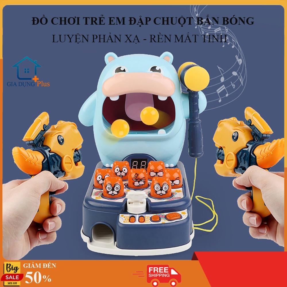 Đồ chơi trẻ em đập chuột bắn bóng kèm nhạc luyện tập phản xạ, tinh mắt và tư duy nhanh nhạy cho bé.