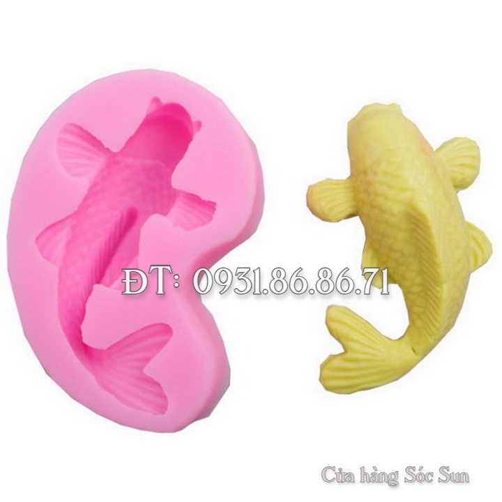 Khuôn silicon cá chép Koi Nhật Bản - Mã số 1304