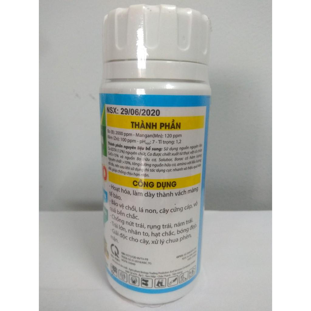Phân bón vi lượng Super Canxi - Bo chống rụng nụ, hoa và trái non - chai 100ml TD