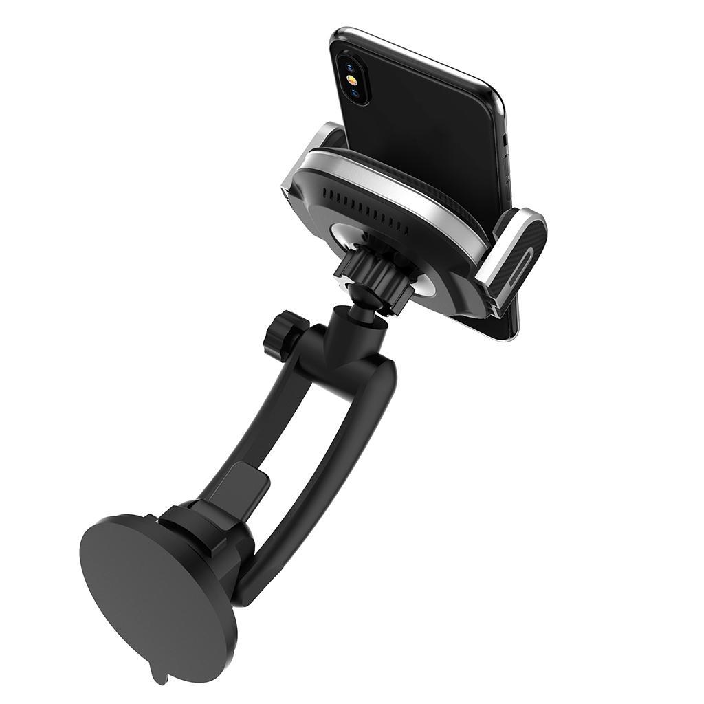 Mobile Phone Car Mount Sucker Bracket Car Charging Holder Wireless Charger