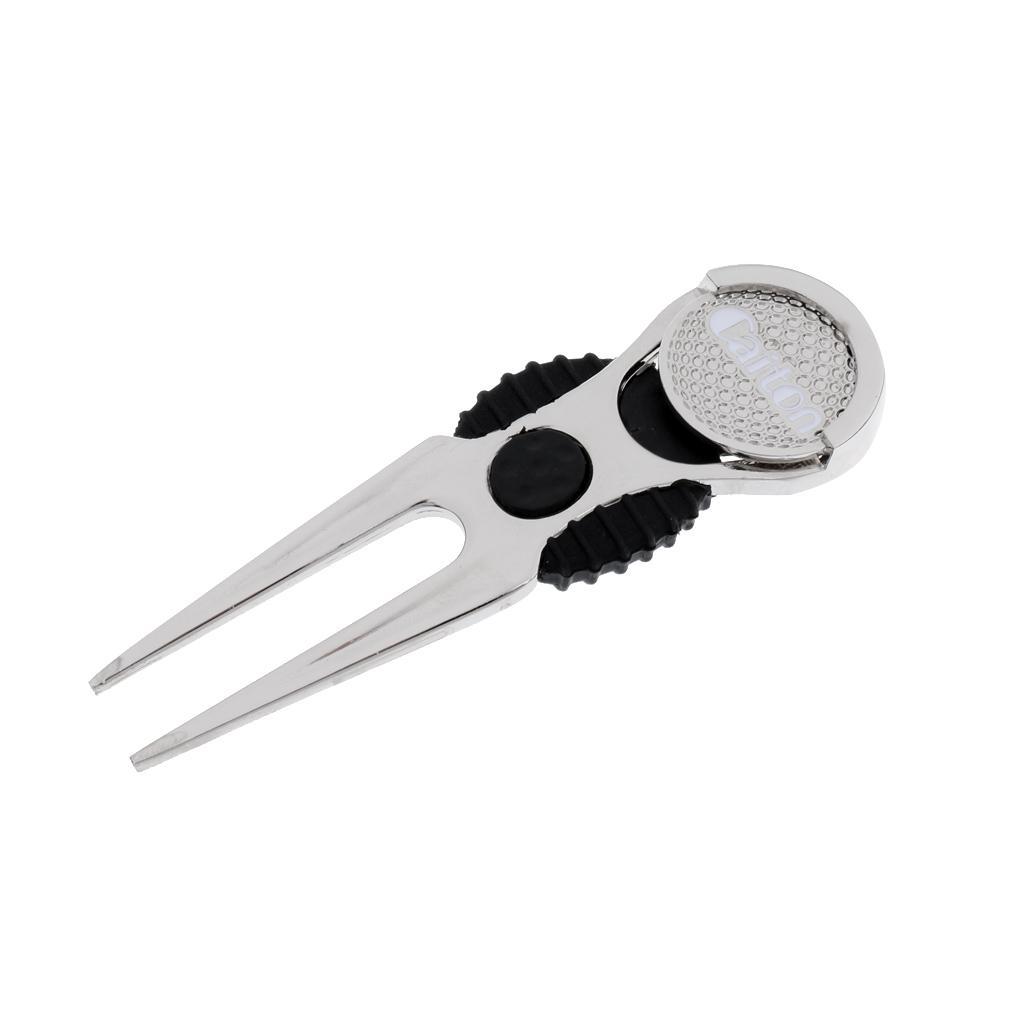 Zinc Alloy Golf  Repair Tool with  Golf Ball Marker Golfer Gift