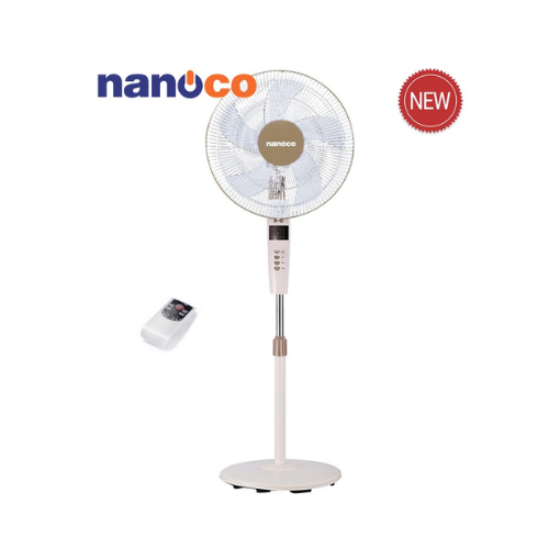 Quạt đứng có Remote màu trắng ngà NSF1620BE Nanaco-Hàng Chính Hãng