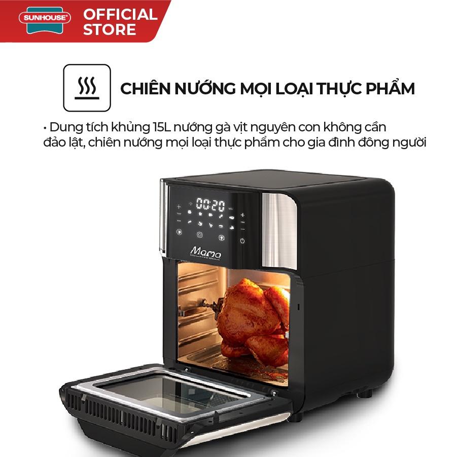 Nồi chiên không dầu 15L SUNHOUSE Mama SHD4088- Hàng chính hãng