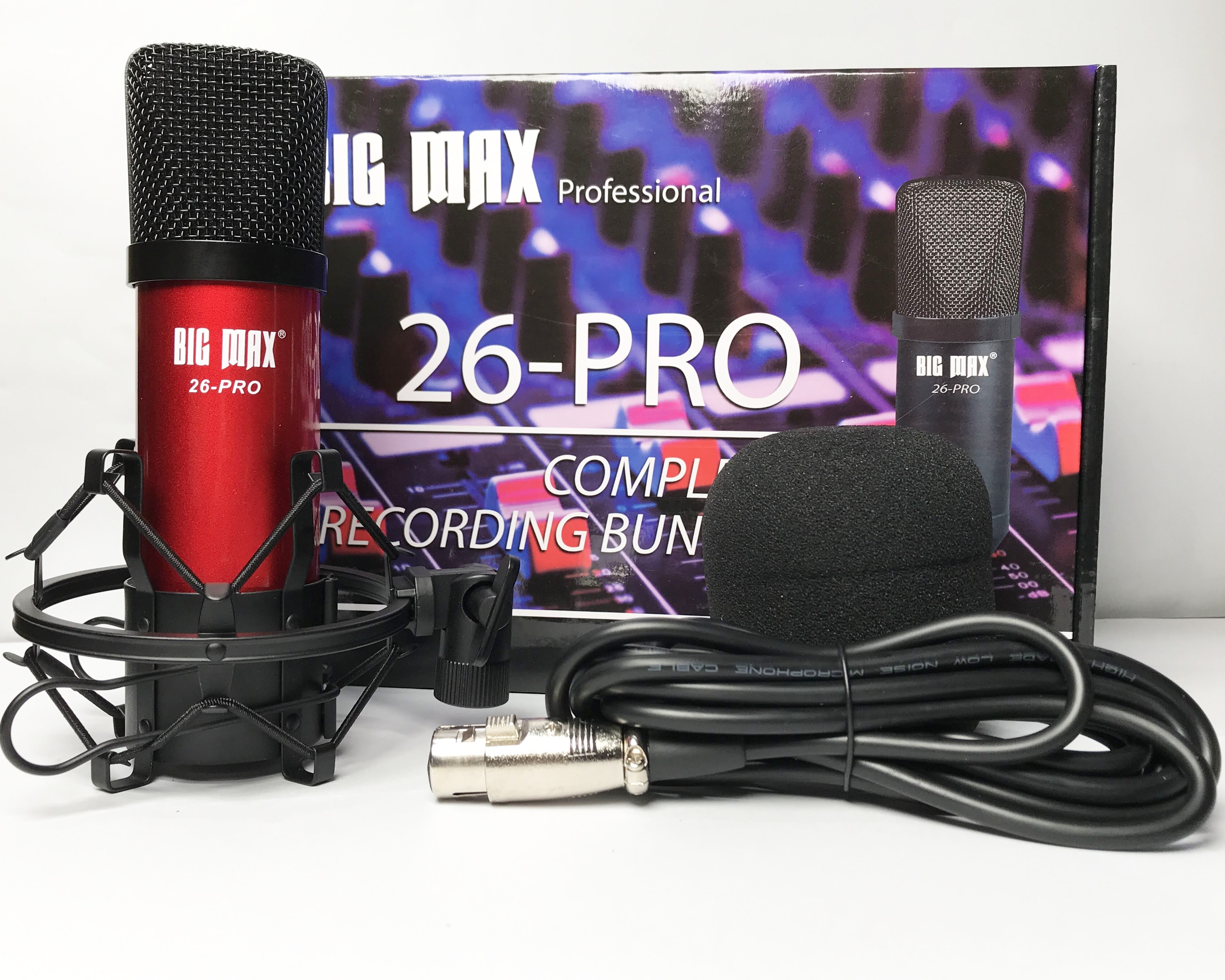 Micro thu âm cao cấp Big Max 26 pro - Mic thu âm hát karaoke online chuyên nghiệp - Chống hú, chống nhiễu, xứ lí tạp âm cực tốt - Giao màu ngẫu nhiên - Hàng chính hãng