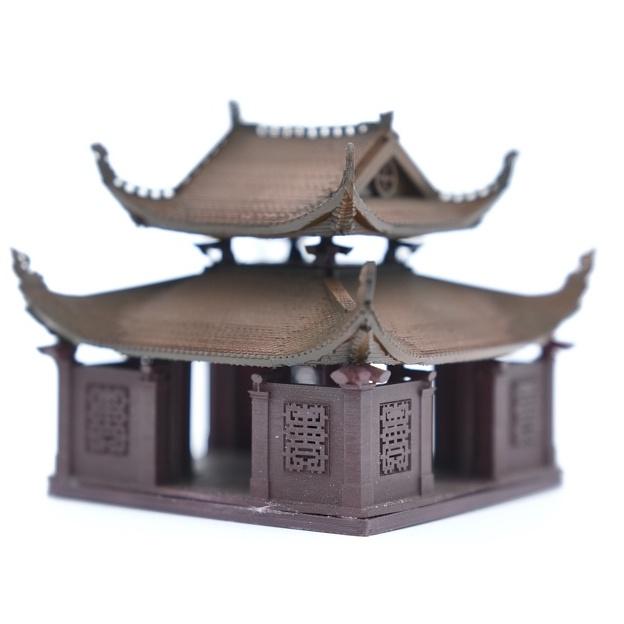Mô hình tiểu cảnh THỦY ĐÌNH CHÙA THẦY - bán cạn - bể cá - hòn non bộ - terrarium - tinh xảo - chất lượng cao