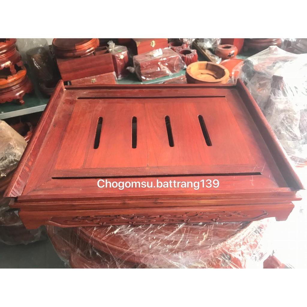 Khay gỗ đựng ấm chén ( Khay vuông )