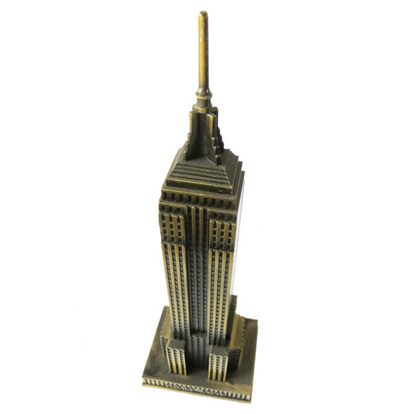 Mô hình tòa nhà Empire State cao 22 cm (Màu Vàng Rêu)