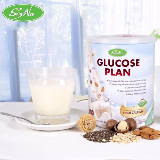 Combo 3 hộp Sữa Glucose Plan Canxi Soyna 900g tặng kèm 3 hộp sữa hạt 300g hoặc 3 hộp sữa mầm gạo lứt 300g