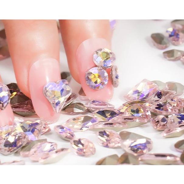 Hủ 10 Viên Đá Khối Hồng Ngũ Sắc Ánh Vàng Gold